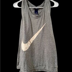 Nike Gray Sleeveless Graphic Tank Top